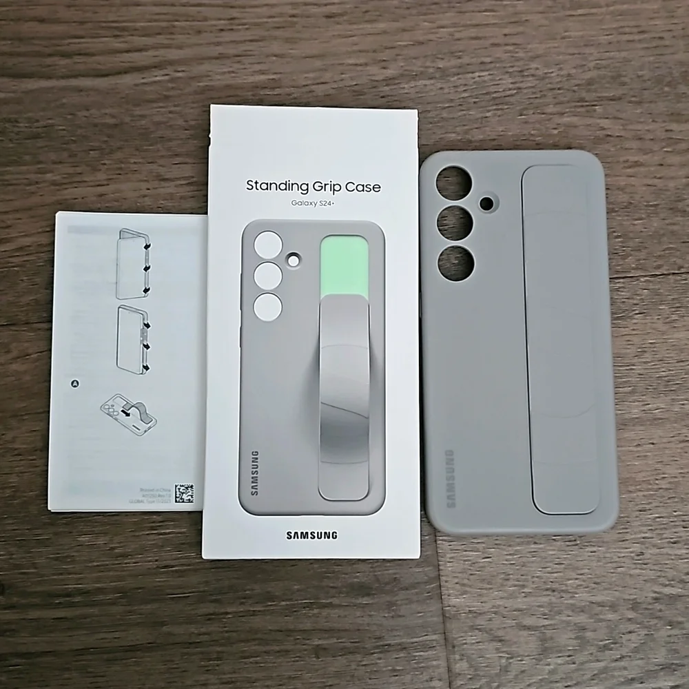 Samsung Galaxy S24+ Standing Grip Case Gray OEM